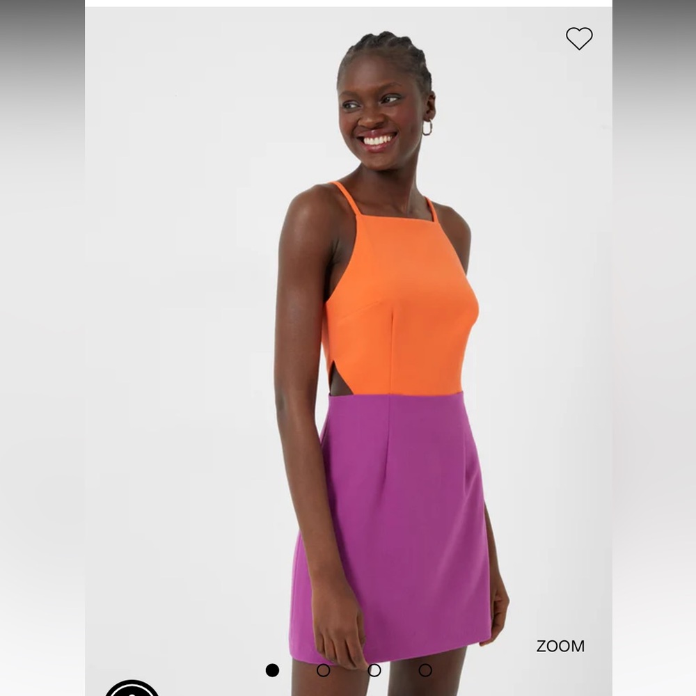 French Connection Whisper Colorblock Cutout Dress-size 6-NWT
